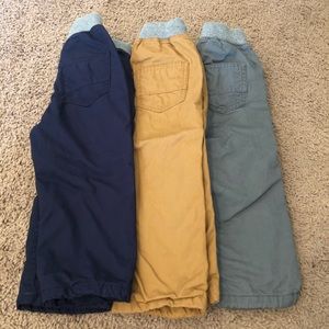 Lot of 3 Hanna Andersson Fleece Lined Pants 2T